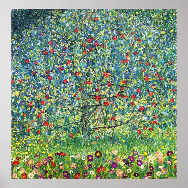 Gustav Klimt: Apple Tree Poster (Front)