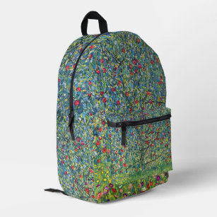 Gustav Klimt - Apple Tree Printed Backpack
