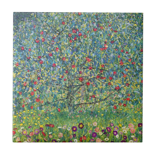 Gustav Klimt - Apple Tree Tile (Front)