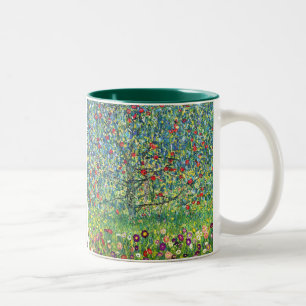 Gustav Klimt: Apple Tree Two-Tone Coffee Mug