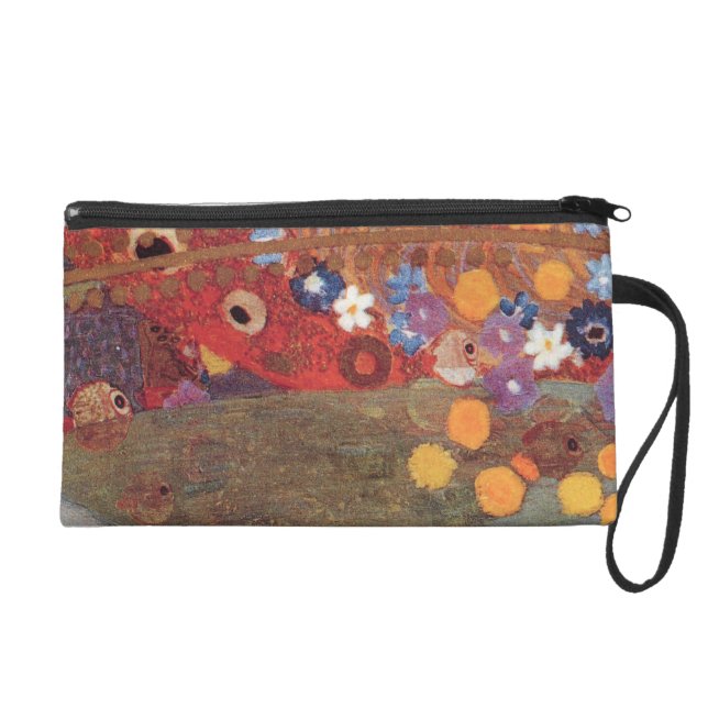 Gustav Klimt Art Nouveau Jugendstil WaterSnakes Wristlet (Front)