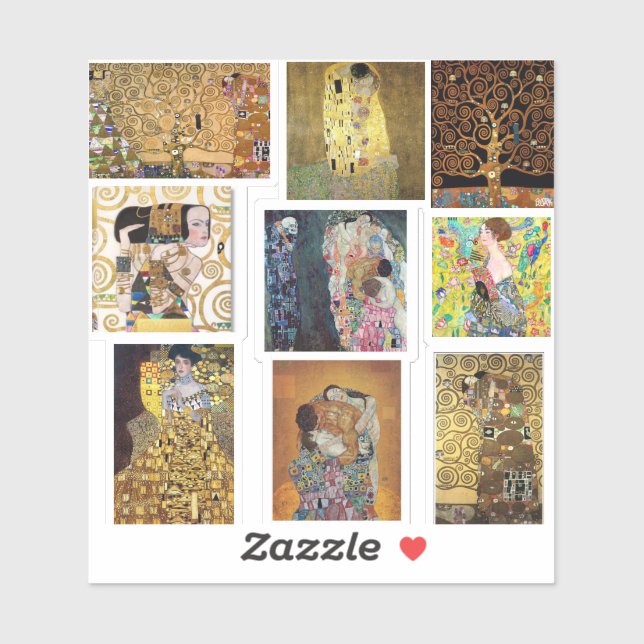 Gustav Klimt Art Paintings (Sheet)