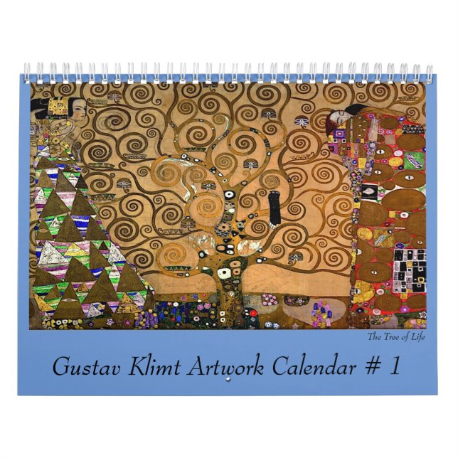 Gustav Klimt Artwork Number 1 Calendar (Cover)