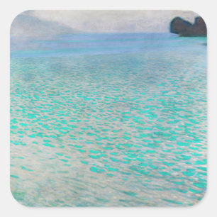 Gustav Klimt - Attersee Square Sticker