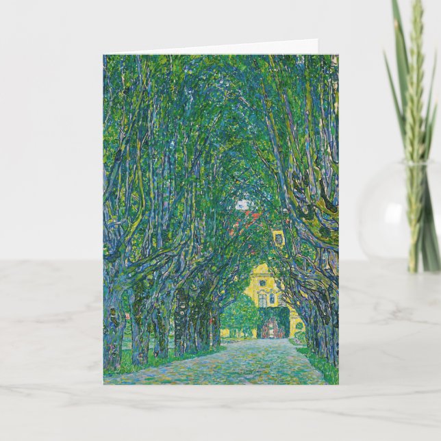 Gustav Klimt - Avenue in the Park Schloss Kammer Card (Front)