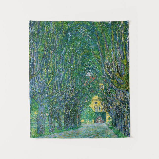 Gustav Klimt - Avenue in the Park Schloss Kammer Tapestry (Front)
