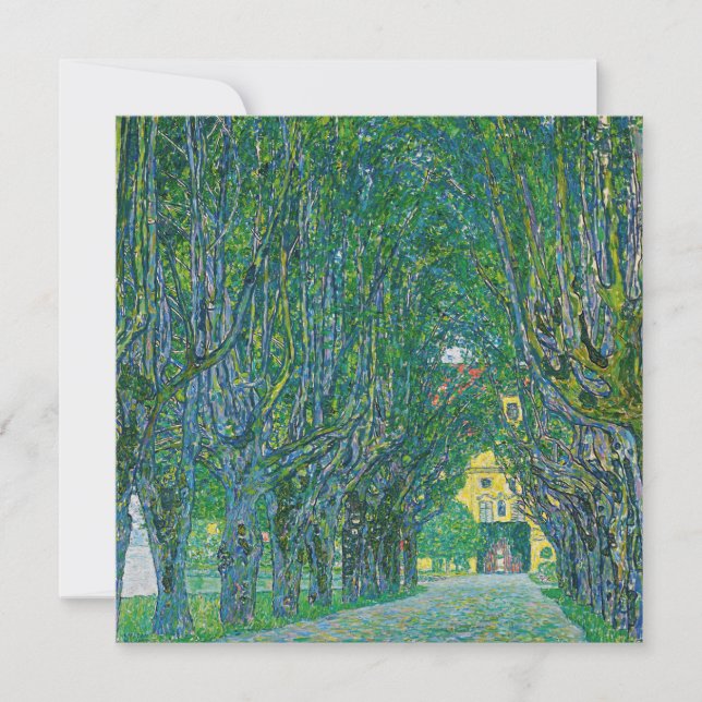 Gustav Klimt - Avenue in the Park Schloss Kammer Thank You Card (Front)