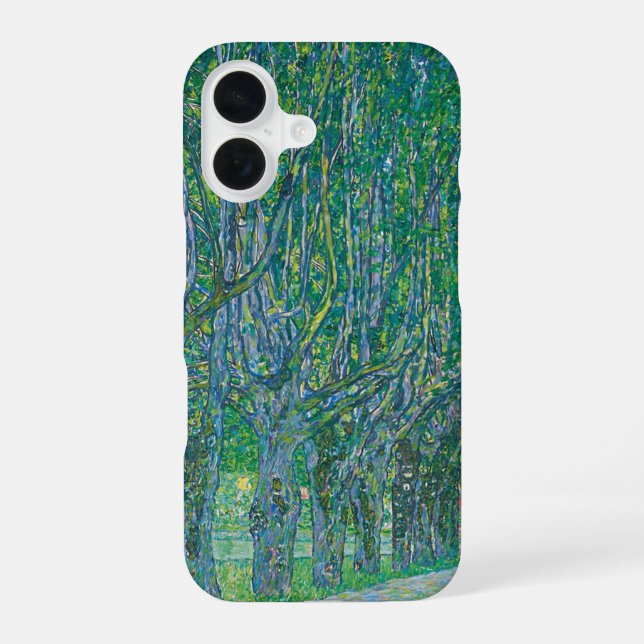 Gustav Klimt: Avenue of Schloss Kammer Park iPhone 16 Case (Back)
