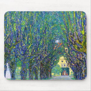 Gustav Klimt Avenue of Schloss Kammer Park Mouse Mat