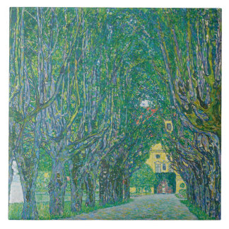 Gustav Klimt: Avenue of Schloss Kammer Park Tile