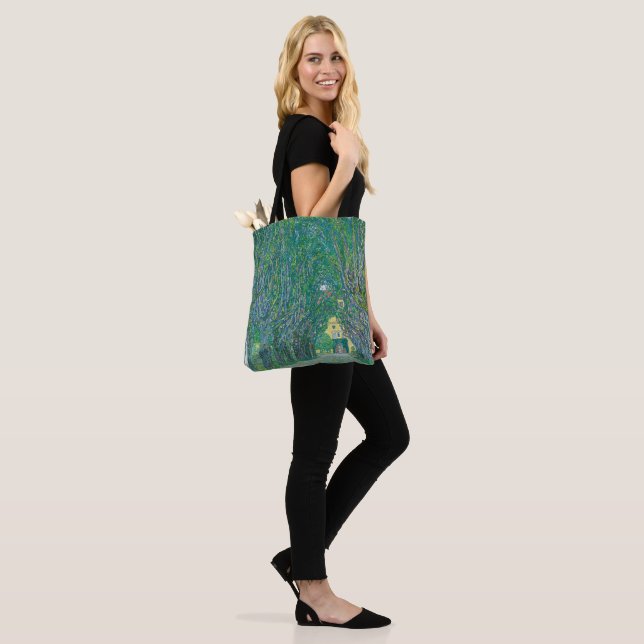 Gustav Klimt: Avenue of Schloss Kammer Park Tote Bag (On Model)
