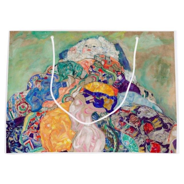 Gustav Klimt - Baby / Cradle Large Gift Bag (Front)