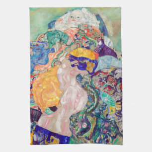 Gustav Klimt - Baby / Cradle Tea Towel