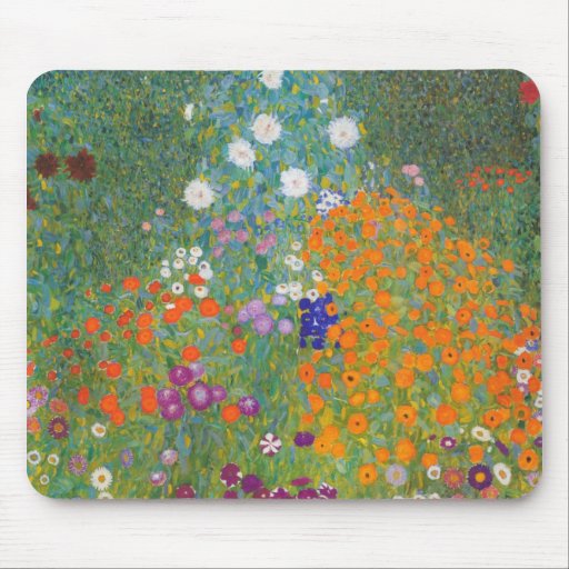 Image of Gustav Klimt // Bauerngarten // Farm Garden Mouse Mat