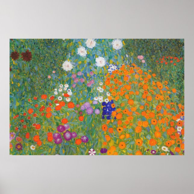 Gustav Klimt // Bauerngarten // Farm Garden Poster (Front)