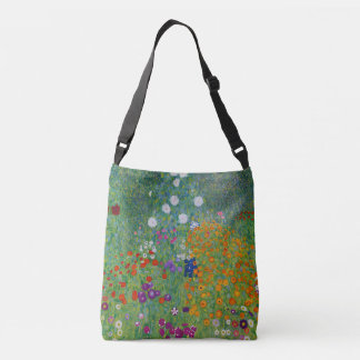 Gustav Klimt Bauerngarten Flower Garden Fine Art Crossbody Bag