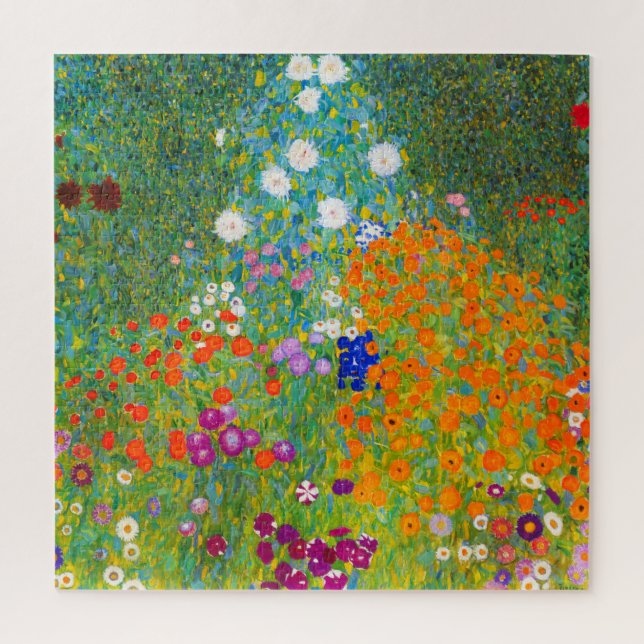 Gustav Klimt Bauerngarten Flower Garden Fine Art Jigsaw Puzzle (Vertical)