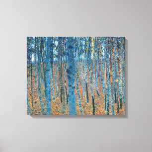Gustav Klimt Beech Forest Vintage Fine Art Canvas Print