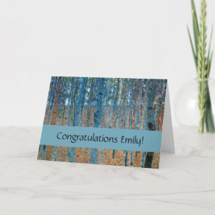 Gustav Klimt Beech Forest Vintage Fine Art Card