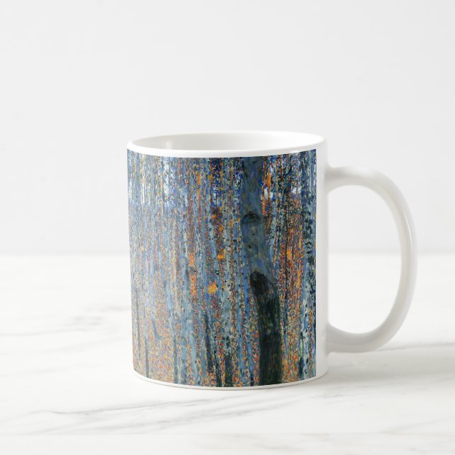 Gustav Klimt Beech Forest Vintage Fine Art Coffee Mug (Right)