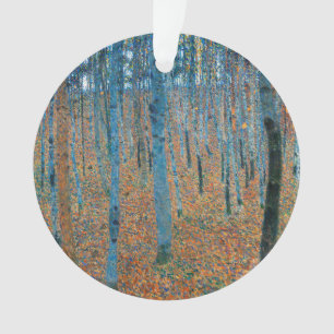 Gustav Klimt Beech Forest Vintage Fine Art Ornament