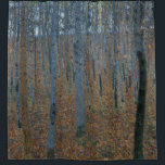 Gustav Klimt, Beech Grove 1 Shower Curtain<br><div class="desc">Shower curtain with the Gustav Klimt art painting called "Beech Grove 1". "Beech Grove 1" painting is a painting with white beech tree trunks on a brown and grey background. Customisable.</div>
