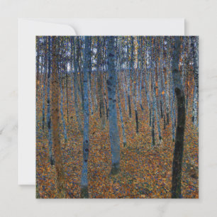 Gustav Klimt - Beech Grove I Invitation