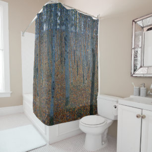 Gustav Klimt - Beech Grove I Landscape Fine Art Shower Curtain