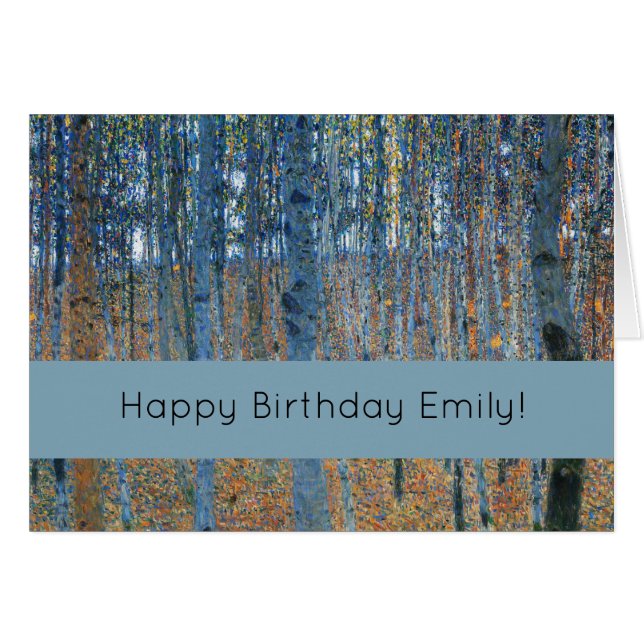 Gustav Klimt Beech Tree Forest Grove (Front Horizontal)