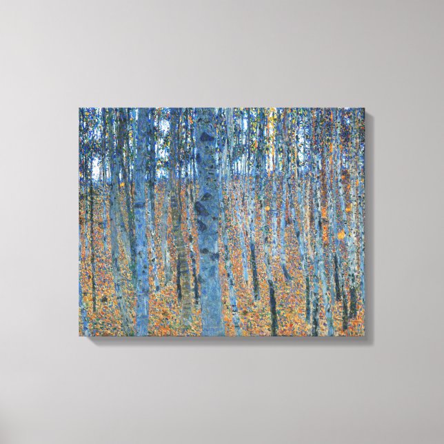 Gustav Klimt Beech Tree Forest Grove Canvas Print (Front)