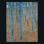 Gustav Klimt Beech Tree Forest Grove Faux Canvas Print<br><div class="desc">This is based on classic nature painting artworks by Gustav Klimt, Beech Grove 1, 1902. The artwork portrays a dense forest of tall, slender birch trees, with pale trunks marked by dark, vertical lines. The foliage is depicted in shades of blue, green, and yellow, adding a sense of depth and...</div>