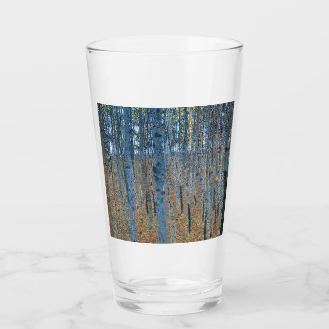 Gustav Klimt Beech Tree Forest Grove Glass (Front)