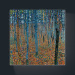 Gustav Klimt Beech Tree Forest Grove Paperweight<br><div class="desc">This is based on classic nature painting artworks by Gustav Klimt, Beech Grove 1, 1902. The artwork portrays a dense forest of tall, slender birch trees, with pale trunks marked by dark, vertical lines. The foliage is depicted in shades of blue, green, and yellow, adding a sense of depth and...</div>