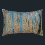 Gustav Klimt Beech Tree Forest Grove Pet Bed<br><div class="desc">This is based on classic nature painting artworks by Gustav Klimt, Beech Grove 1, 1902. The artwork portrays a dense forest of tall, slender birch trees, with pale trunks marked by dark, vertical lines. The foliage is depicted in shades of blue, green, and yellow, adding a sense of depth and...</div>