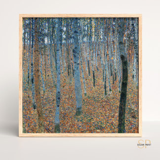 Gustav Klimt Birch Forest I Home Decor Art Print