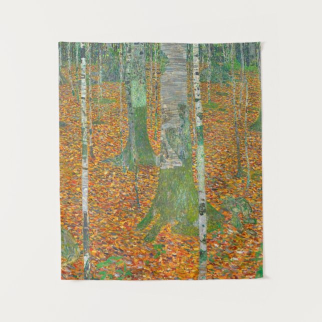 Gustav Klimt - Birch Forest Tapestry (Front)