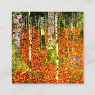Gustav Klimt Birch Trees Enclosure Card