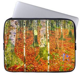 Gustav Klimt Birch Trees Laptop Sleeve