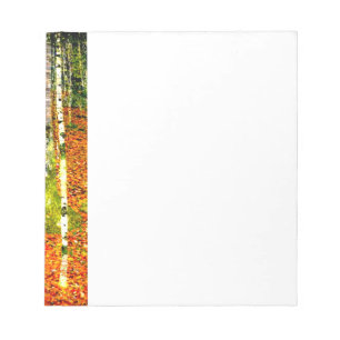 Gustav Klimt Birch Trees Notepad