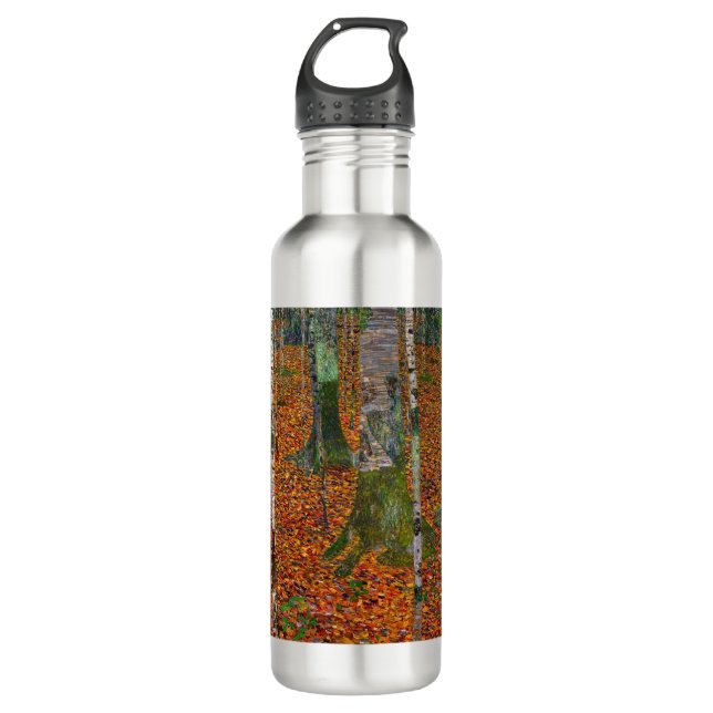 Gustav Klimt - Birch Wood 710 Ml Water Bottle (Front)