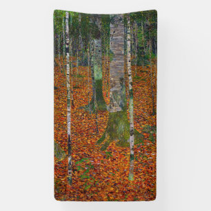 Gustav Klimt - Birch Wood Banner