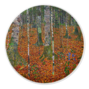 Gustav Klimt - Birch Wood Ceramic Knob