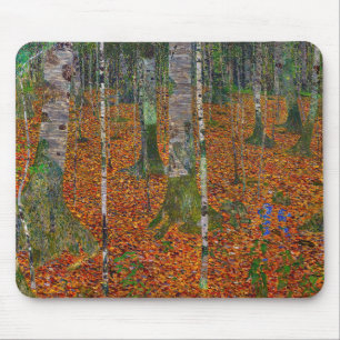 Gustav Klimt - Birch Wood Mouse Mat