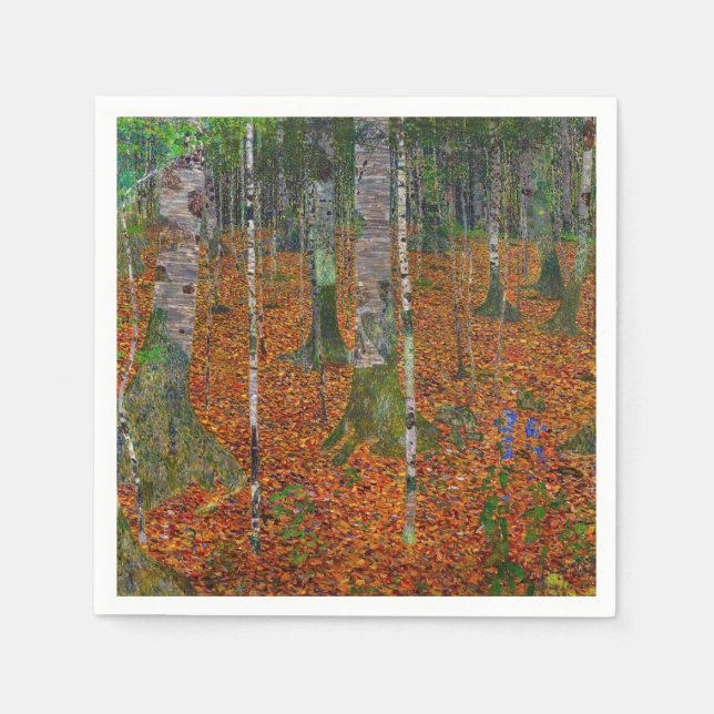 Gustav Klimt - Birch Wood Napkin (Front)