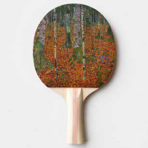 Gustav Klimt - Birch Wood Ping Pong Paddle