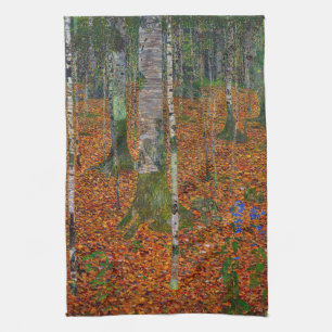 Gustav Klimt - Birch Wood Tea Towel