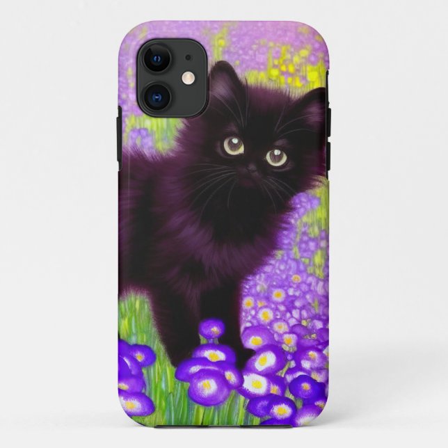 Gustav Klimt Black Kitten Case-Mate iPhone Case (Back)