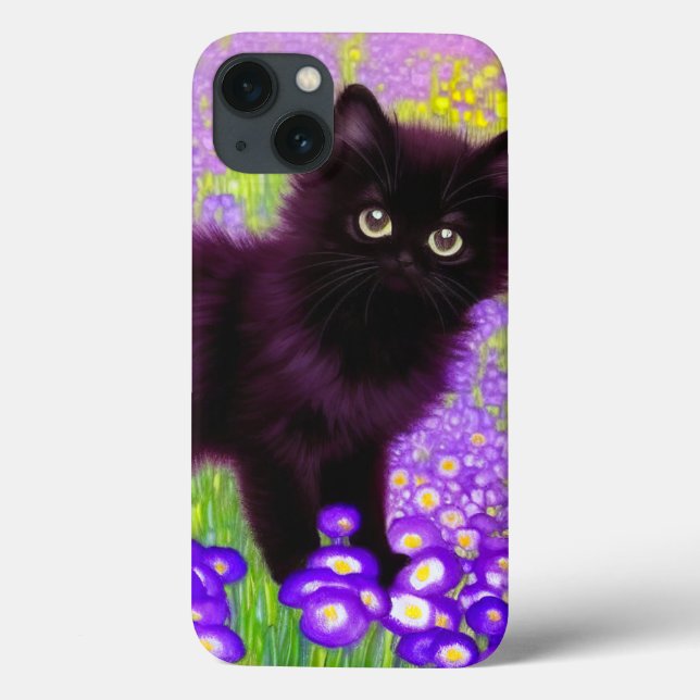 Gustav Klimt Black Kitten Case-Mate iPhone Case (Back)