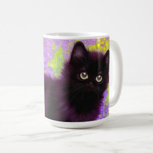 Gustav Klimt Black Kitten Coffee Mug