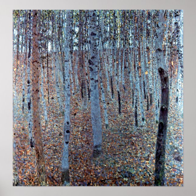 Gustav Klimt Buchenwald Beech Forest Poster (Front)